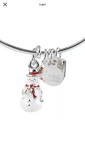 【送料無料】ブレスレット アクセサリ? アレックスクリスマスシルバーブレスレットalex and ani 2 snowman christmas ,glimmer wrap shiny silver bracelets nwt