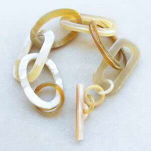 �y���������z�u���X���b�g�@�A�N�Z�T��?�@�z�[���n�j�[�u���X���b�g�`�F�[��bracelet chain in horn color honey 2