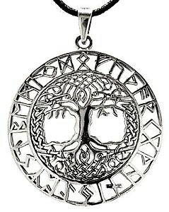 �y���������z�u���X���b�g�@�A�N�Z�T��?�@�f���A���W�F���gn210 arbre de la vie pendentif en argent 925 yggdrasil du monde larbre