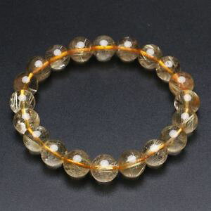 yzuXbg@ANZT?@101mmS[h`^`uXbggra051101mm natural gold titanium rutilated quartz crystal beads bracelet gra051