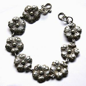 yzuXbg@ANZT?@uXbgt[X^[OVo[C`beautiful bracelets flower sterling silver length 75 inch