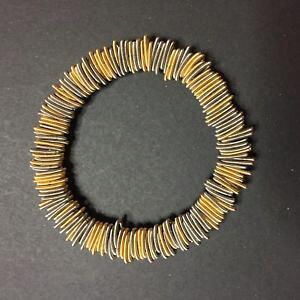 �y���������z�u���X���b�g�@�A�N�Z�T��?�@�u���X���b�g�S�[���h�X�`�[�������s�A�mbracelet n1 gold amp; steel la mollla tiziana redavidla mollapiano wire jewelry