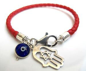 �y���������z�u���X���b�g�@�A�N�Z�T��?�@kabbalah�X�g�����Ohamsadavid925kabbalah red string charm hamsa evil eye star david silver sterling bracelet 925