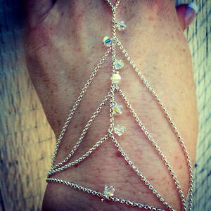 yzuXbg@ANZT?@nh`F[XtXL[NX^X^[OVo[bL`F[wedding hand chain swarovski crystal amp; sterling silver or 14k gold filled chain