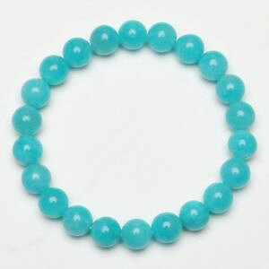 yzuXbg@ANZT?@85mmA}]iCguXbgthbb00285mm natural amazonite crystal gemstone stretch beads bracelet thbb002