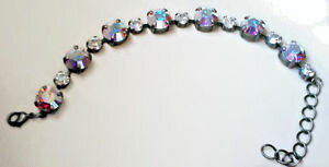 yzuXbg@ANZT?@XtXL[NX^~ejXuXbgNAswarovski crystal 10mm rivoli tennis bracelet clear crystalab
