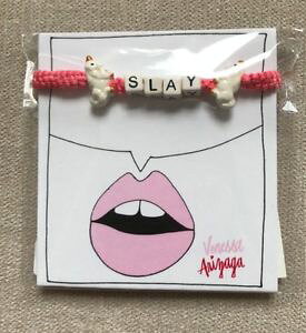 �y���������z�u���X���b�g�@�A�N�Z�T��?�@�s���N�Z���~�b�N���j�R�[���u���X���b�g venessa arizaga pink ceramic unicorn rainbow slay charm bracelet va282043