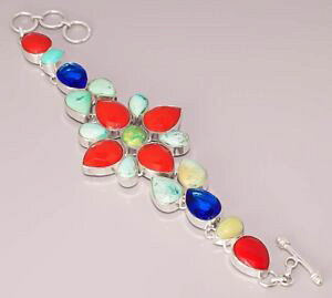 yzuXbg@ANZT?@^[RCYgR^UiCgWG[X^[OVo[uXbgturquoise tanzanite quartz jewelry 925 sterling silver plated bracelet 50