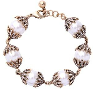 �y���������z�u���X���b�g�@�A�N�Z�T��?�@�T���N���X�^�����C���X�g�[���z���C�g�p�[���r�[�Y�u���X���b�gconstellation star moon sun chunky crystal rhinestone white pearl bead bracelet