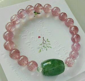 yzuXbg@ANZT?@Xgx[NH[cuXbgJnhChuXbgstrawberry quartz bracelet natural olivine natural crystal handmade bracelet