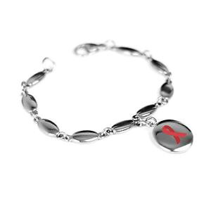 �y���������z�u���X���b�g�@�A�N�Z�T��?�@�J�X�^���u���X���b�g�X�`�[��myiddr custom engraved red awareness bracelet 316l steel