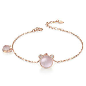 yzuXbg@ANZT?@X^[OVo[[YS[hbLefBxAuXbg925 sterling silver 18ct rose gold plated teddy bear bracelet