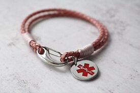 【送料無料】ブレスレット　アクセサリ—　ブレスレットidメッセージladies medical alert bracelet medical id bracelet engraved with any message