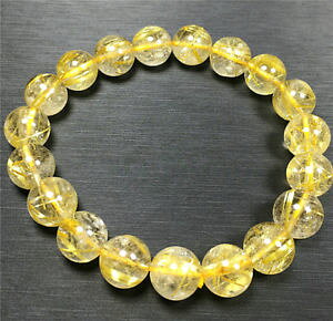 yzuXbg@ANZT?@S[f`Ehr[YuXbgnatural golden rutilated quartz crystal round beads bracelet 10mm aaaa