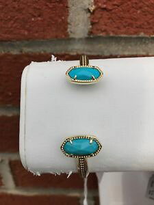 yzuXbg@ANZT?@XRbgJtuXbg^[RCYS[h^Onwt kendra scott elton cuff bracelet turquoisegold w tags