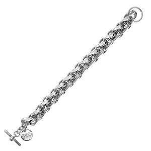 yzuXbg@ANZT?@X^[OVo[zCguYbLw{[NXvNuXbgsterling silver and white bronze plated herringbone link bracelet with clasp