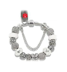 yzuXbg@ANZT?@fUCi[r[YuXbgdesigner beaded charm usb bracelet emr ehr phr medical alert idnib