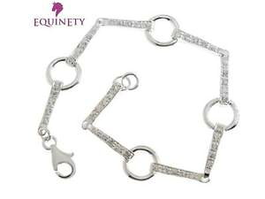 yzuXbg@ANZT?@equinety sparkly czX^[OuXbg@^Cequinety sparkly cz sterling silver snaffle bracelet equestrian valentines gift