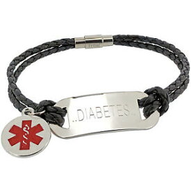 【送料無料】ブレスレット　アクセサリ—　ブレスレットメッセージvarious colours life saving medical alert sos id leather bracelet any message