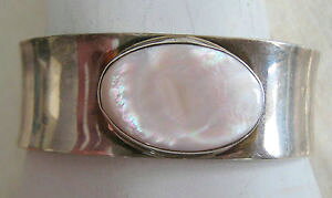 yzuXbg@ANZT?@X^[OVo[ArJtuXbgnhChOestate sterling silver oval abalone cuff bracelet hand made contemporary 264 gr