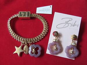 yzuXbg@ANZT?@rrCbNqXCS[hg[COuXbgbibi bijoux lilac jade gold tone earrings amp; bracelet bnwt