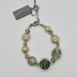 yzuXbg@ANZT?@xl`AmKXx[WO[O[uXbgantica murrina venezia bracelet with murano glass beige grey green br796a34