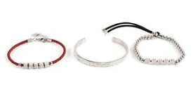 【送料無料】ブレスレット　アクセサリ—　ブレスレットシルバーセットguess bracelet set silver