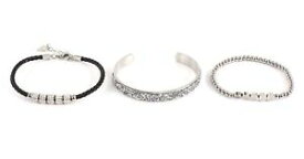 【送料無料】ブレスレット　アクセサリ—　ブレスレットシルバーセットguess bracelet set silver