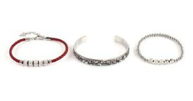 【送料無料】ブレスレット　アクセサリ—　ブレスレットシルバーセットguess bracelet set silver