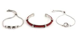【送料無料】ブレスレット　アクセサリ—　ブレスレットシルバーセットguess bracelet set silver