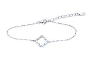 yzuXbg@ANZT?@v`iX^[OVo[zCgTt@CAN[o[n[ejXuXbgplatinum sterling silver white sapphire pave clover halo bridal tennis bracele