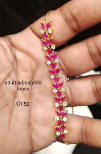 �y���������z�u���X���b�g�@�A�N�Z�T��?�@���b�h�X�g�[���u���X���b�gei34476fashion wedding collection red stone bracelet ei34476