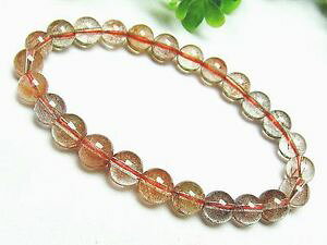 yzuXbg@ANZT?@8mmbh`uXbggift bl31608mm natural golden red rutilated quartz round beads stretch bracelet gift bl3160