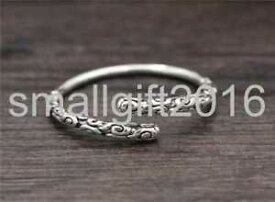 【送料無料】ブレスレット　アクセサリ—　スターリングシルバーレトロファッションブレスレット listingpure s925 sterling silver retro fashion individuality popular opening bracelet