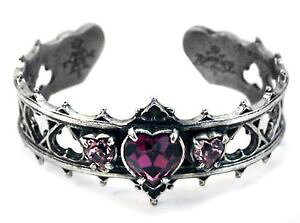 yzuXbg@ANZT?@SVbNGUxXn[gs[^[uXbgalchemy gothic elizabethan crystal heart pewter bracelet