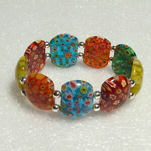 yzuXbg@ANZT?@fB[X}WFXeBbNuXbgKXr[YX^[OVo[ladies majestic bracelet genuine glass beads 925 sterling silver adjustable