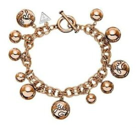 【送料無料】ブレスレット　アクセサリ—　ローズゴールドメッキブレスレットguess ubb51201 bauble rose gold plated bracelet