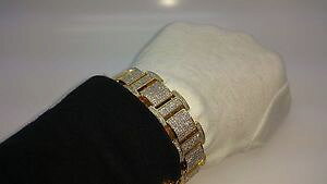 �y���������z�u���X���b�g�@�A�N�Z�T��?�@cz14k14k yellow plated bracelet with cz