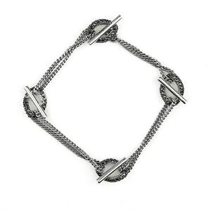 yzuXbg@ANZT?@XtXL[}nb^X^[OVo[uXbgauthentic swan signed swarovski manhattan sterling silver bracelet 1065968