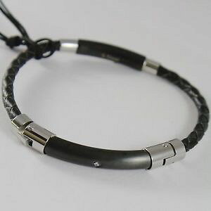 【送料無料】ブレスレット アクセサリ? cesare paciotti 4us 4ubr1534men steel bracelet and semirigid leather cesare paciotti 4us 4ubr1534