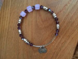 【送料無料】ブレスレット アクセサリ? アレックスアニスワロフスキーalex and ani gorgeous purple swarovski