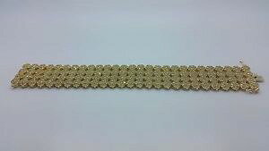 �y���������z�u���X���b�g�@�A�N�Z�T��?�@cz14k14k yellow plated bracelet with cz