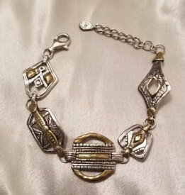 【送料無料】ブレスレット　アクセサリ—　ブレスレットスターリングシルバーsilpada globetrotter bracelet sterling silver and brass