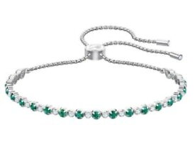 【送料無料】ブレスレット　アクセサリ—　スワロフスキーブレスレットrhsエメラルドグリーン5465355swarovski subtle bracelet trilogy, rhs emerald green crystal authentic 5465355