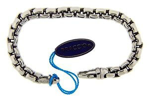 yzuXbg@ANZT?@XeXX`[TCYC`YuXbgbraccio ss3877br mens bracelet in stainless steel size 85 inches