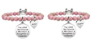 �y���������z�u���X���b�g�@�A�N�Z�T��?�@�u���X���b�g�X�`�[��young adult set of two bracelets steel family momdaughter forever 731124