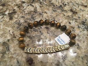 yzuXbg@ANZT?@\tBA^CK[ACuXbgXgb`lia sophia tiger eye stretch bracelet nwt