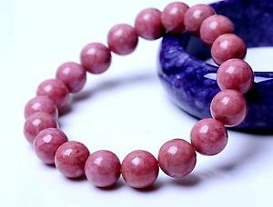 yzuXbg@ANZT?@[Yr[YuXbgbeautiful natural rose rhodonite gemstone women beads love bracelet 11mm