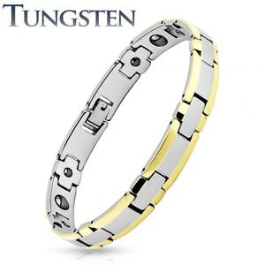 �y���������z�u���X���b�g�@�A�N�Z�T��?�@�u���X���b�g�^���O�X�e���S�[���f��man bracelet tungsten borders golden
