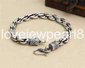 yzuXbg@ANZT?@X^[OVo[p[\ieBguXbgpure s925 sterling silver personality retro hemp flowers mans bracelet